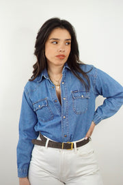 Unique Vintage Shirt (S-M) | Denim