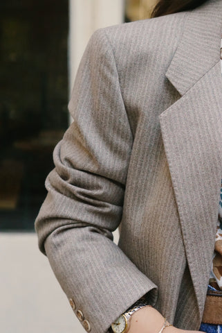 Unique Vintage Blazer (M-L) | Beige