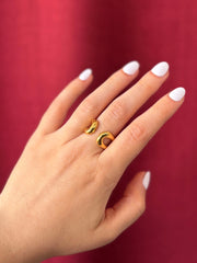 Unique Statement Ring | Gold