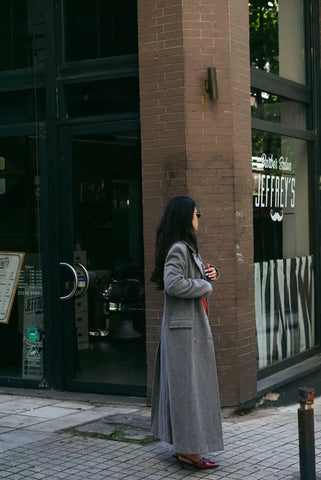 Unique Vintage Coat | Grey (S)