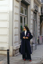 Unique Vintage Coat | Dark Blue (S-M)