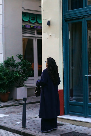 Unique Vintage Coat | Dark Blue (S-M)