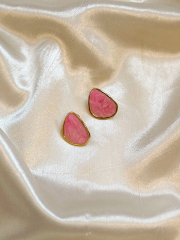 Unique Statement Earrings | Pink