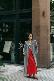Unique Vintage Coat | Grey (S)