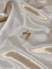 Unique Statement Snake Ring | Gold