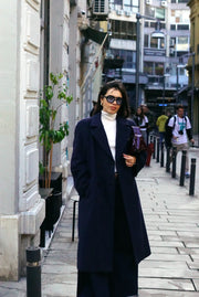 Unique Vintage Coat | Dark Blue (S-M)