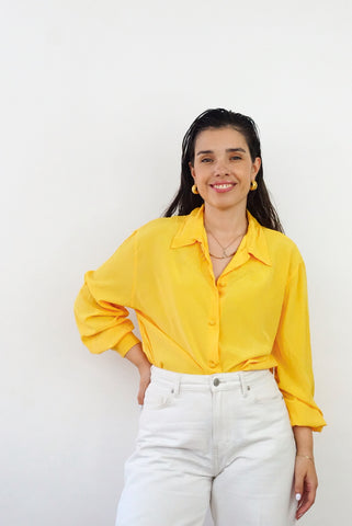 Unique Vintage Shirt (S-M) | Yellow