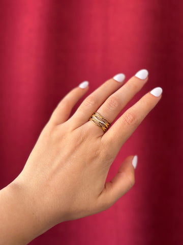 Unique Statement Ring | Gold