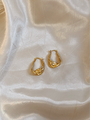 Unique Statement Earrings | Gold