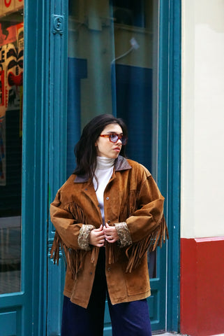 Vintage Western Suede Jacket | Tabac (M-L)