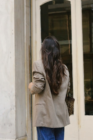 Unique Vintage Blazer (M-L) | Beige