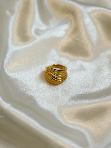Unique Statement Ring | Gold