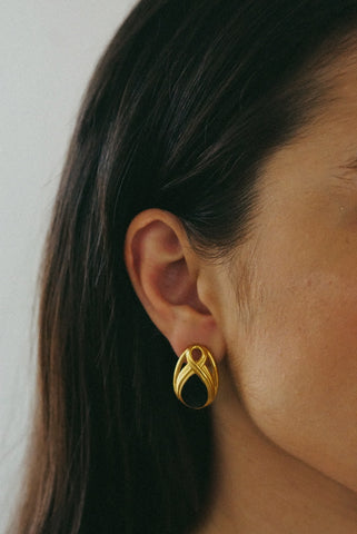 Unique Statement Earrings | Gold
