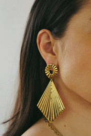 Drop Statement Earrings | Gold