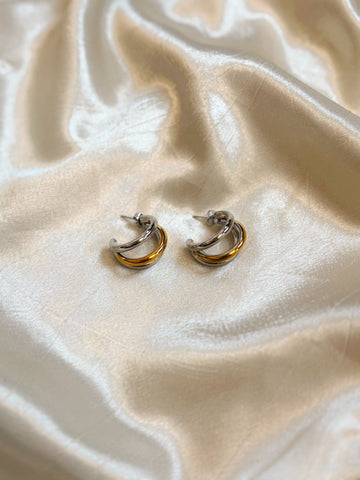 Unique Hoops Earrings | Gold/Silver