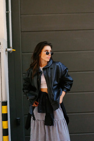 Vintage Leather Jacket (S-L) | Black