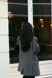 Unique Vintage Coat | Pied de Poule (L)