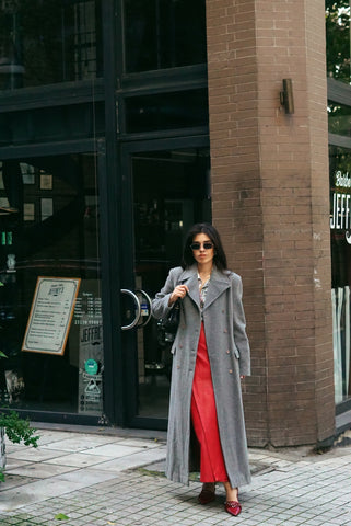 Unique Vintage Coat | Grey (S)