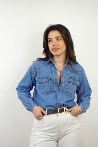 Unique Vintage Shirt (S-M) | Denim