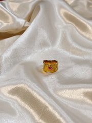 Unique Statement Stone Ring | Gold
