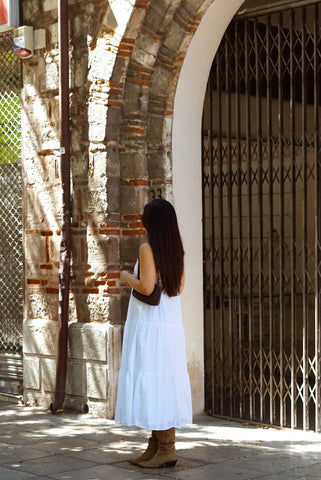 Unique Vintage Dress (S-L) | White