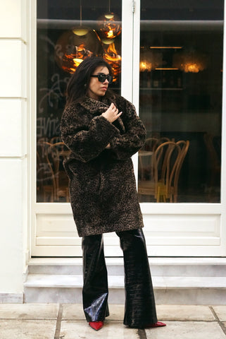 Unique Vintage Faux Fur | Leopard (S-M)