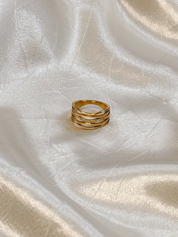 Unique Statement Ring | Gold
