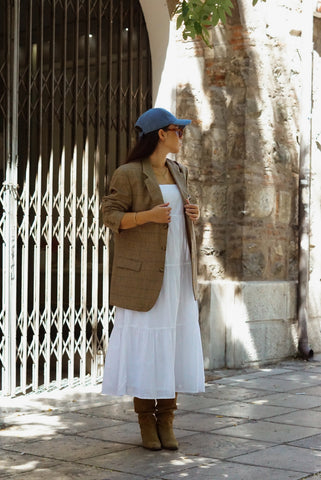 Unique Vintage Dress (S-L) | White