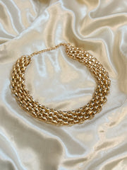 Vintage Statement Chain Necklace | Gold
