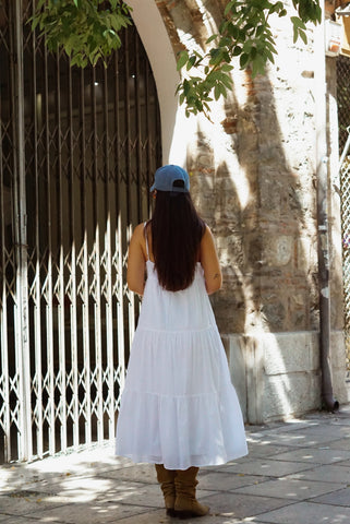 Unique Vintage Dress (S-L) | White