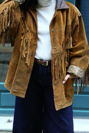 Vintage Western Suede Jacket | Tabac (M-L)