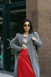 Unique Vintage Coat | Grey (S)