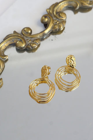 Drop Statement Earrings | Gold