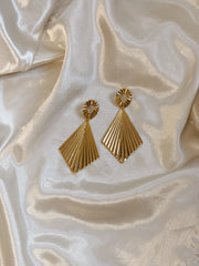 Drop Statement Earrings | Gold