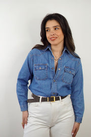 Unique Vintage Shirt (S-M) | Denim