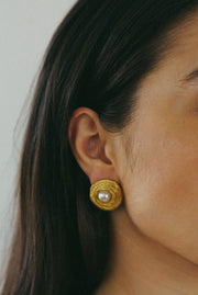 Pearl Statement Earrings | Gold