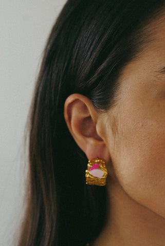 Unique Statement Earrings | Gold