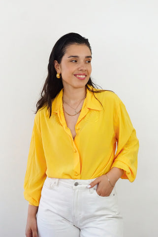 Unique Vintage Shirt (S-M) | Yellow