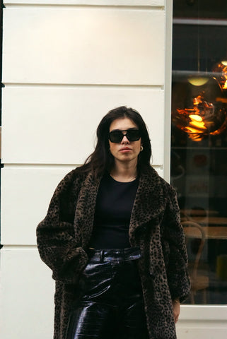 Unique Vintage Faux Fur | Leopard (S-M)