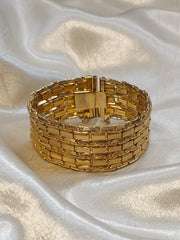 Vintage Statement Bracelet | Gold