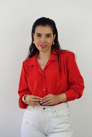 Unique Vintage Shirt (S-M) | Red