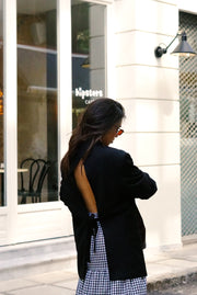 Reworked Cut Out Vintage Blazer (S-L) | Black