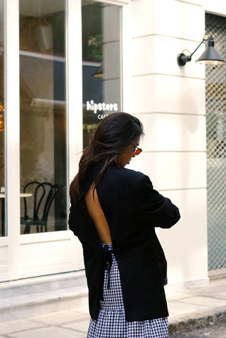 Reworked Cut Out Vintage Blazer (S-L) | Black