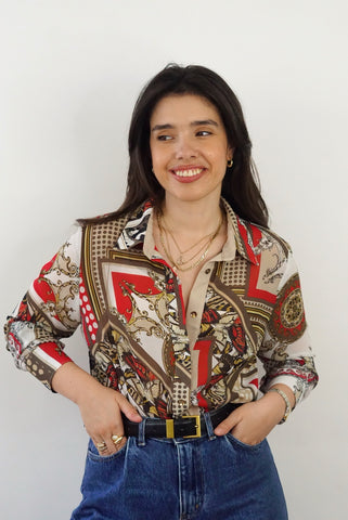 Pierre Cardin Vintage Shirt (XS-S) | Printed