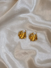 Unique Statement Earrings | Gold