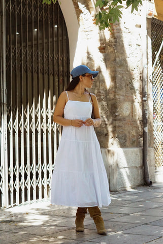 Unique Vintage Dress (S-L) | White