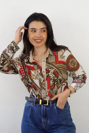 Pierre Cardin Vintage Shirt (XS-S) | Printed