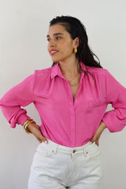 Unique Vintage Shirt (S-M)| Fuchsia