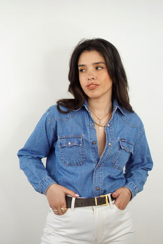 Unique Vintage Shirt (S-M) | Denim