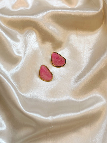 Unique Statement Earrings | Pink